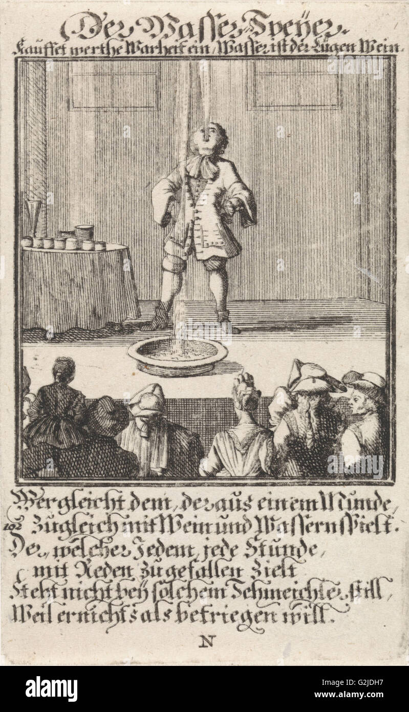 Gargoyle, Caspar Luyken, anonimo, 1711 Foto Stock