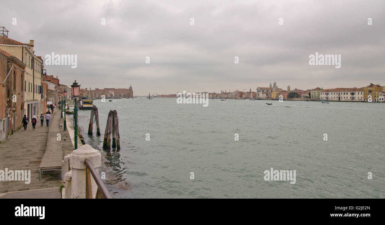 Canale della Giudecca Foto Stock