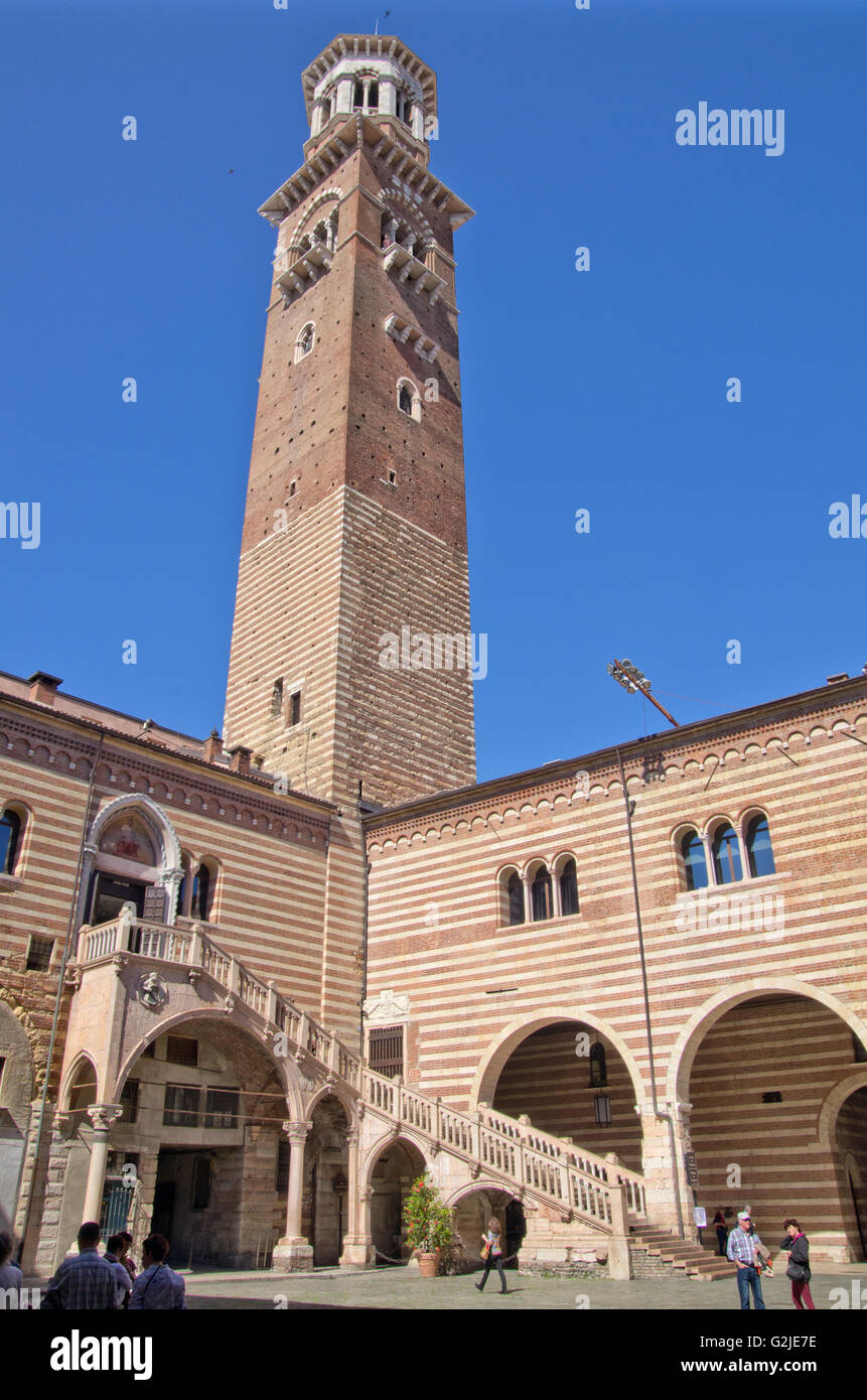 Verona - Palazzo della Ragione Foto Stock