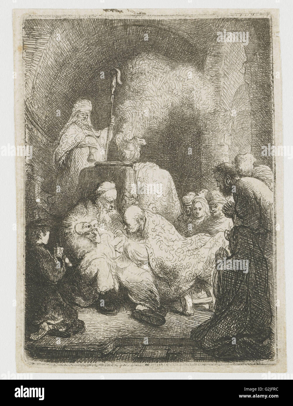 La circoncisione, Rembrandt Harmensz. van Rijn, 1628 - 1632 Foto Stock
