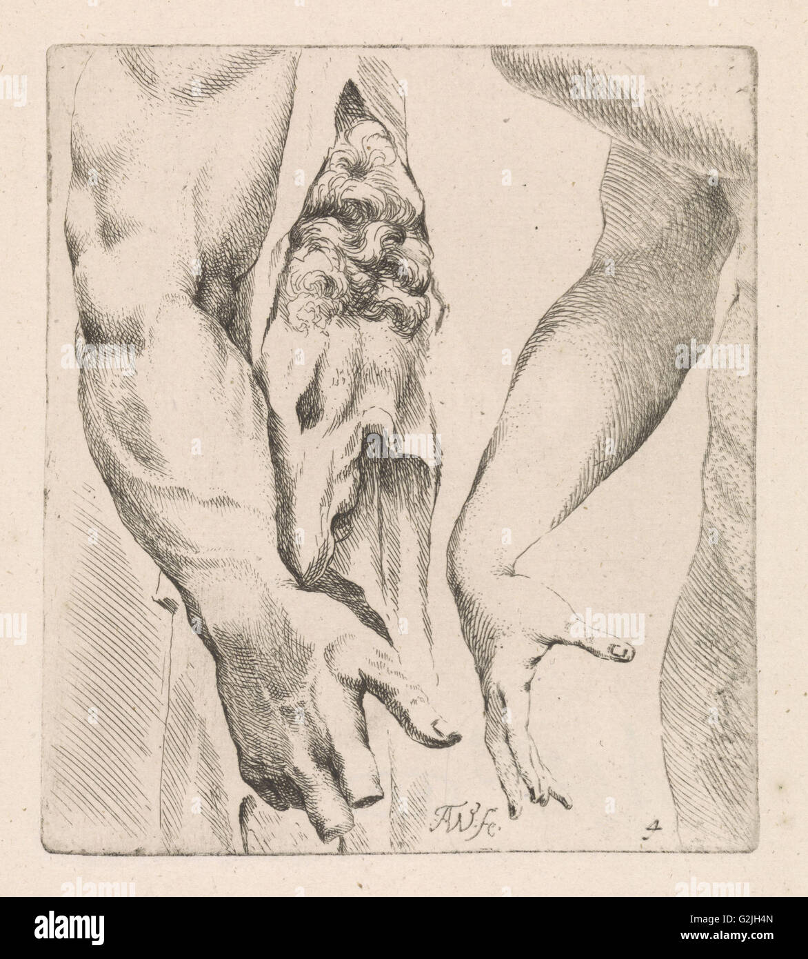 Armstudies, Augustinus Terwesten (MI), 1672 - 1711 Foto Stock