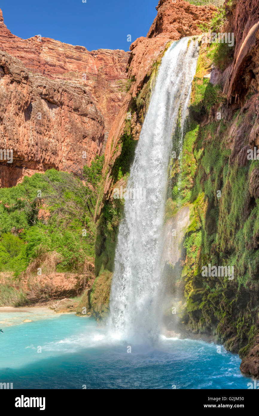 Ombra parziale su Havasu cade sul Havasupai Indian Reservation nel Grand Canyon. Foto Stock