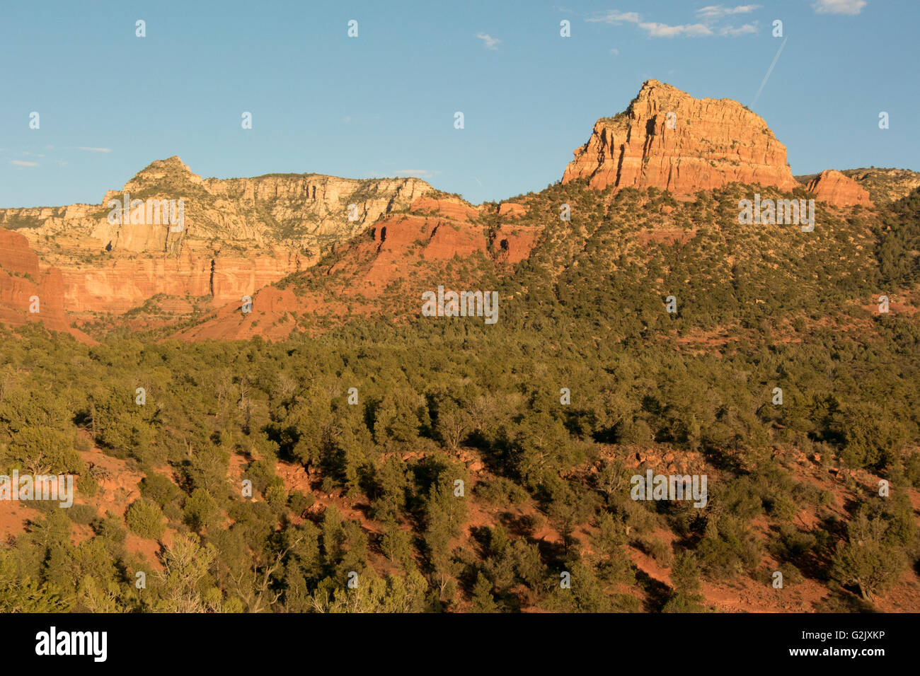 Scenic Munds Mountain Wilderness Coconino National Forest Sedona in Arizona Nord America dal punto di vista geologico - Ematite/ossido di ferro Foto Stock