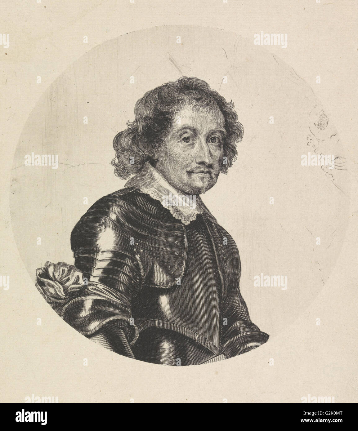 Ritratto di Johan Maurits, Conte di Nassau-Siegen, Theodor Matham, 1621-1676 Foto Stock