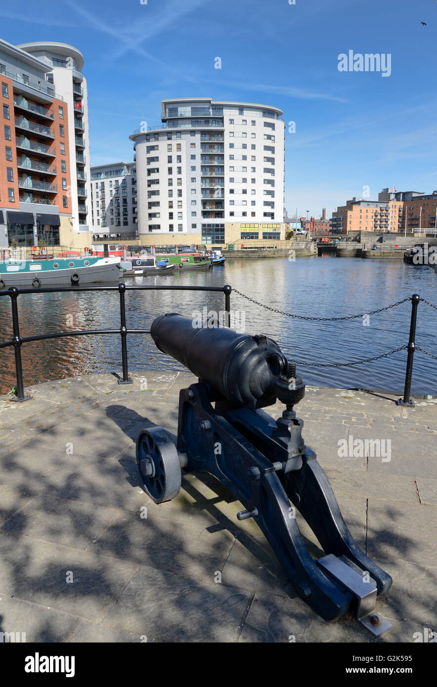 Leeds Dock, Leeds, West Yorkshire Foto Stock