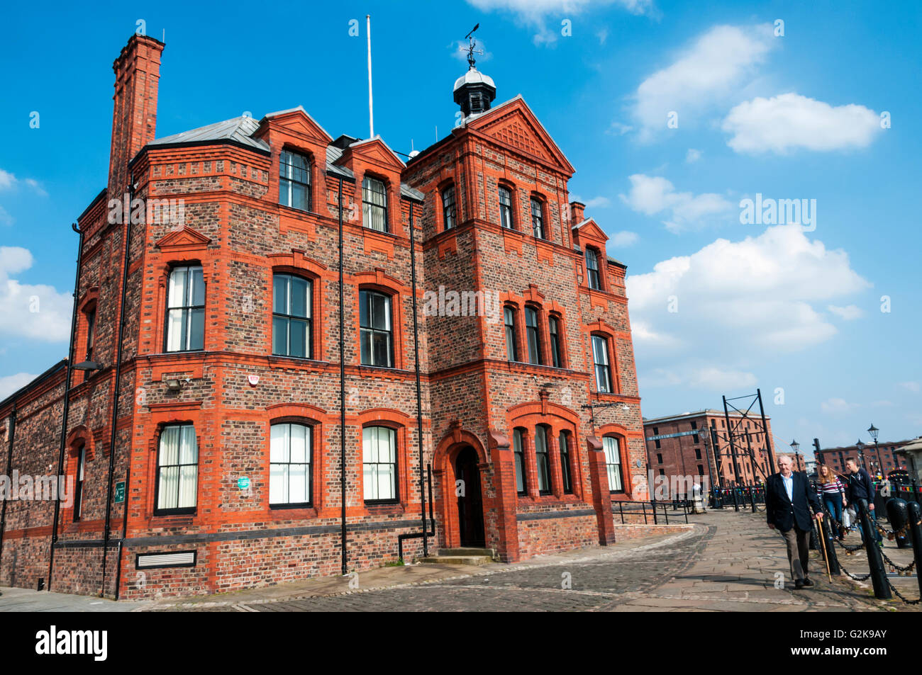 Il Liverpool Ufficio pilota 1883-1978 da dove i piloti avrebbero navi di guida sul Mersey. Ora parte dei musei nazionali di Liverpool. Foto Stock