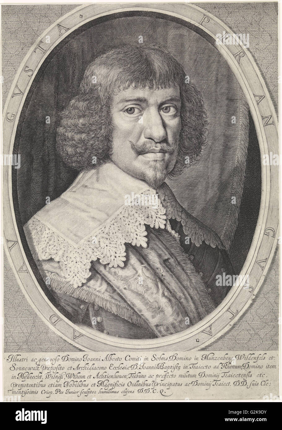 Ritratto di Johann Albrecht (II), il conteggio di Solms-Braunfels, Crispijn van de passe II, 1632 Foto Stock