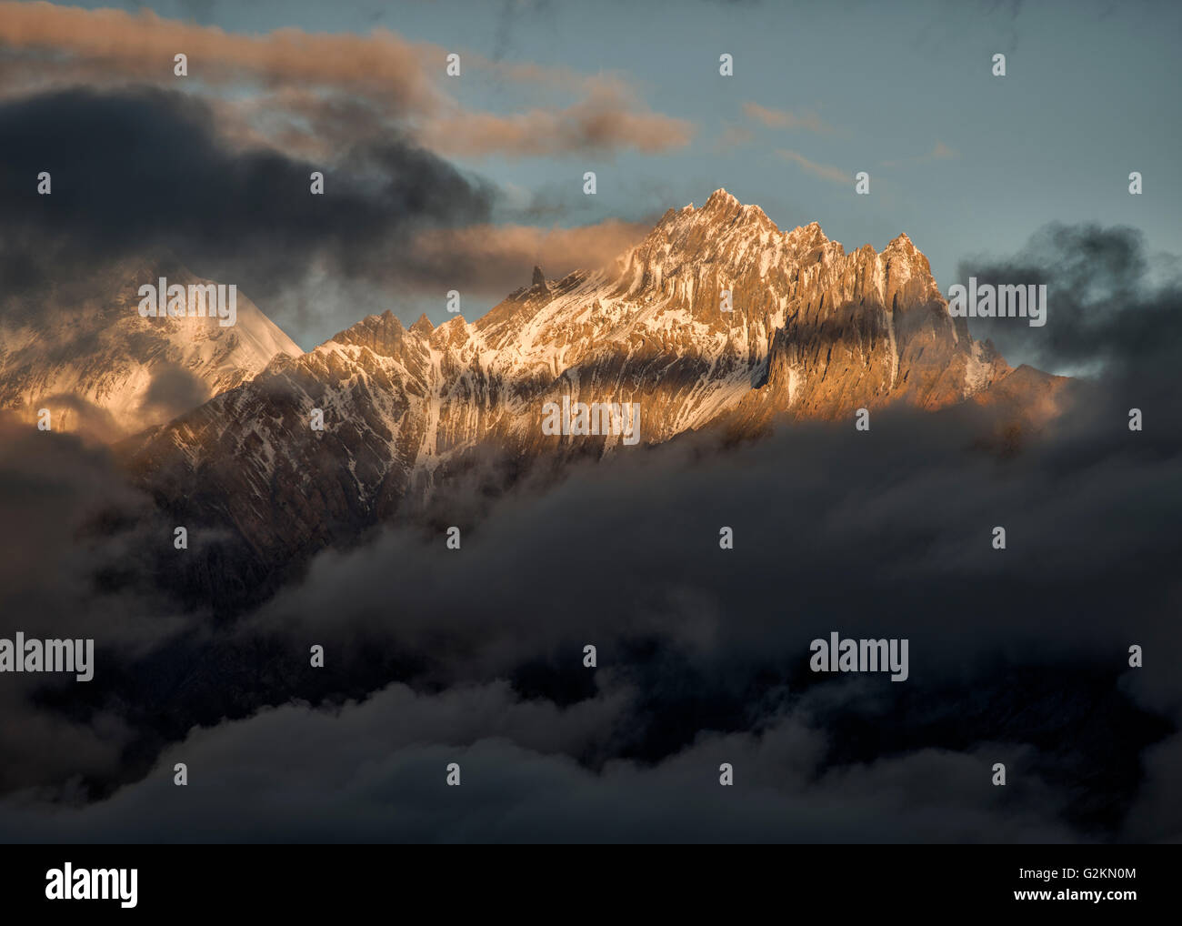 Il Nepal, Annapurna, Muktinath, Nilgiri Himal Foto Stock