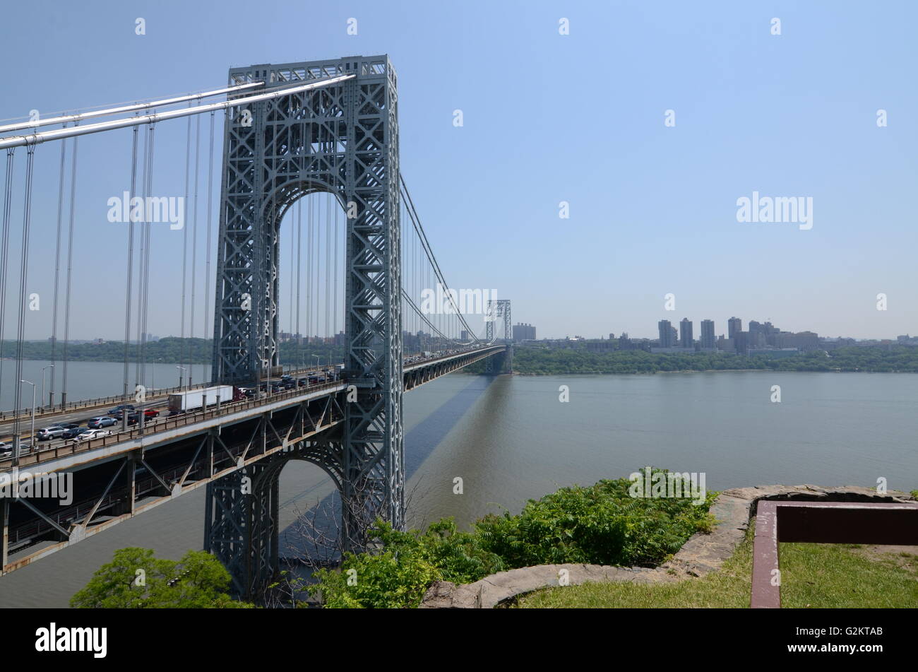 Il Ponte George Washington Bridge Foto Stock