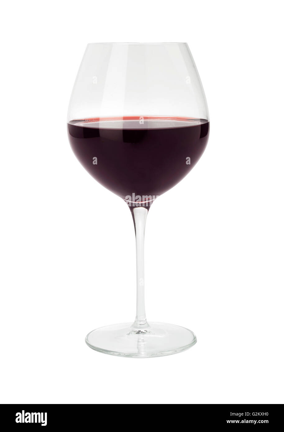 Bicchiere di vino rosso Foto Stock
