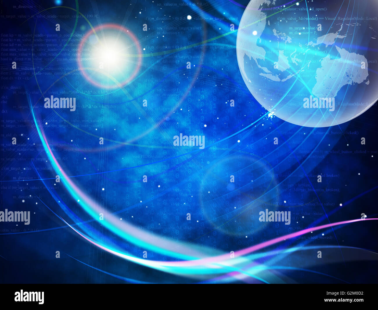 Gravitaional sequenza di onde Foto Stock