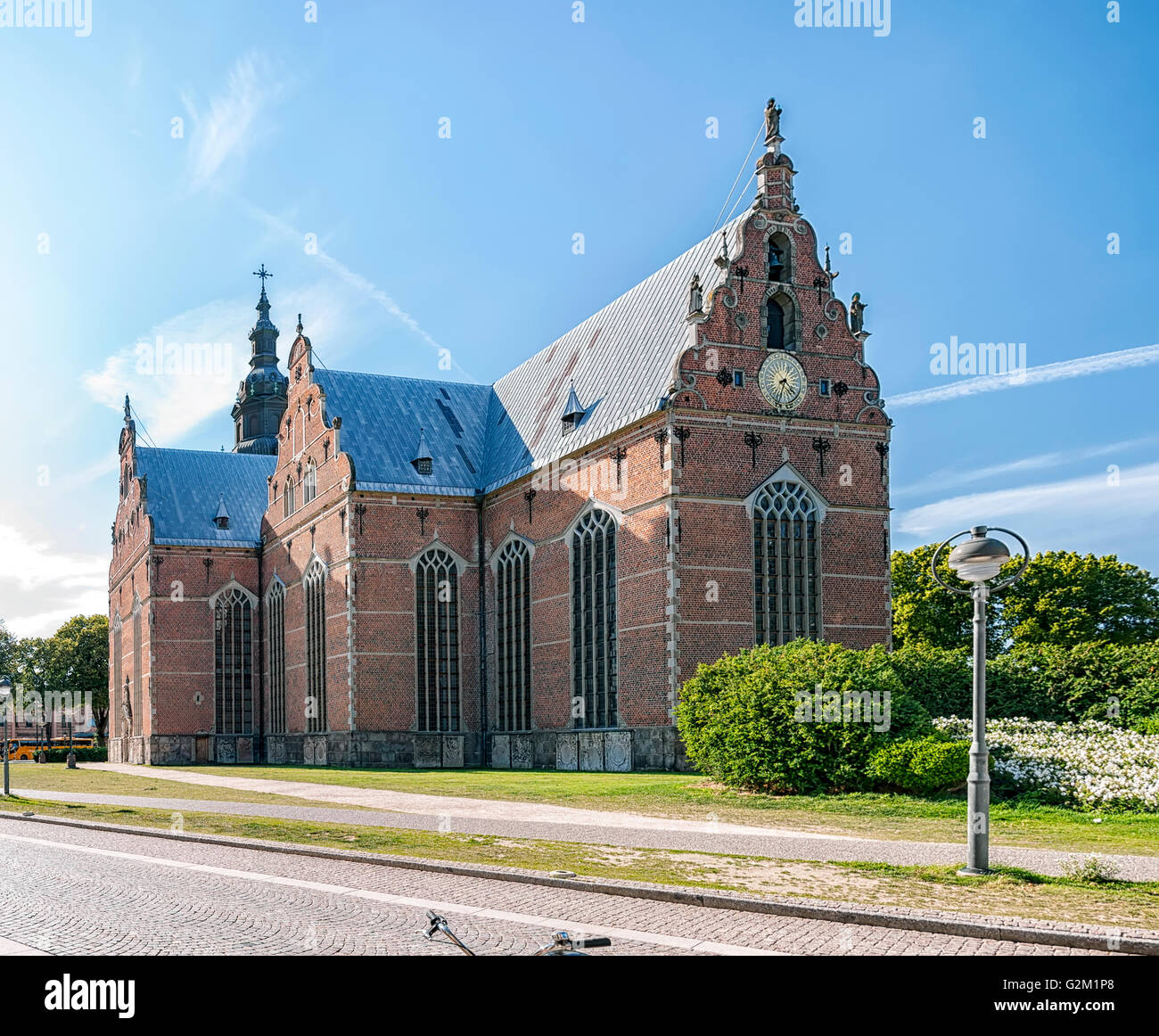 La chiesa della Trinità è uno dei più antichi e più grandi edifici della città svedese di Kristianstad. Foto Stock