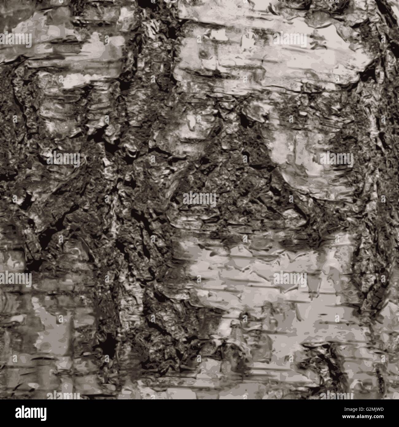 Betulla corteccia texture di sfondo vettoriale Illustrazione Vettoriale