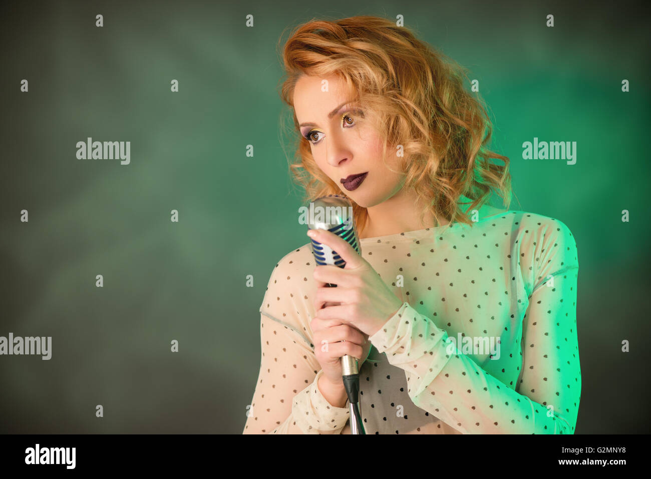 Pretty Woman Singer Foto Stock