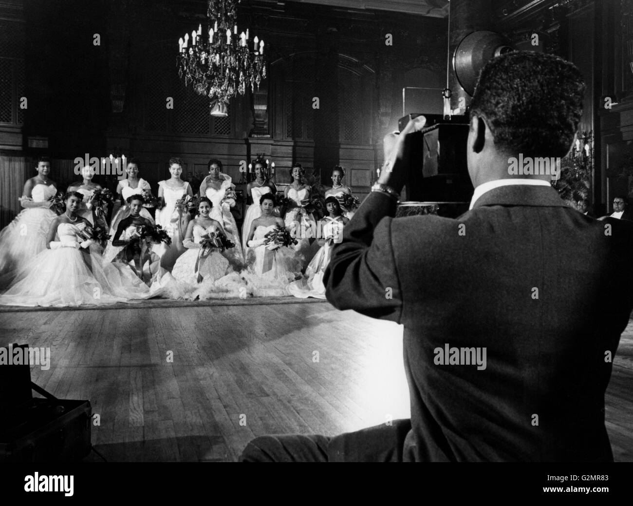 Afro American le donne per le ragazze di Sanfrediano' ball,washington 1960-1970 Foto Stock