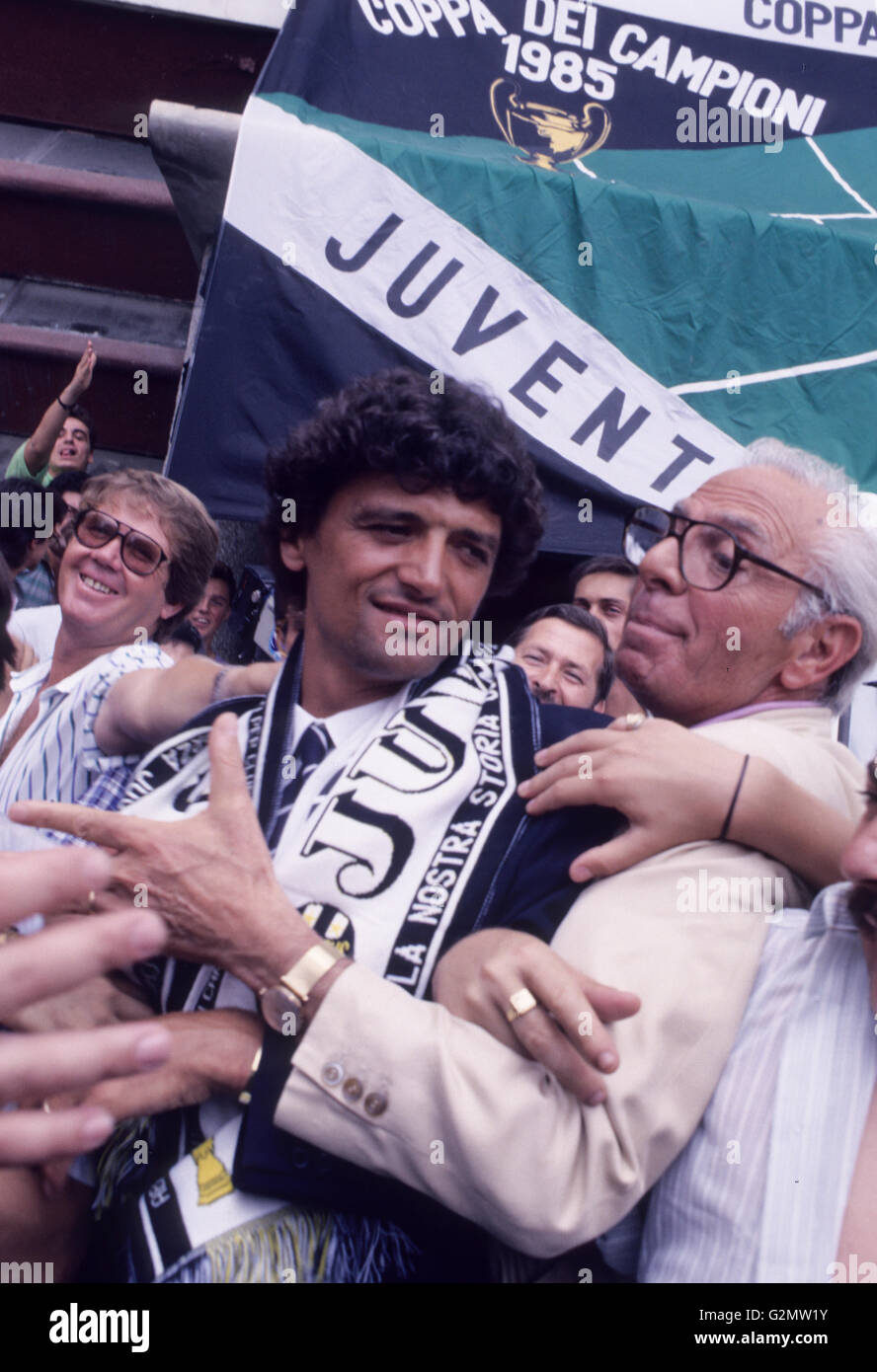 Alessandro altobelli,spillo,JUVENTUS,coppa dei campioni 1985 Foto Stock