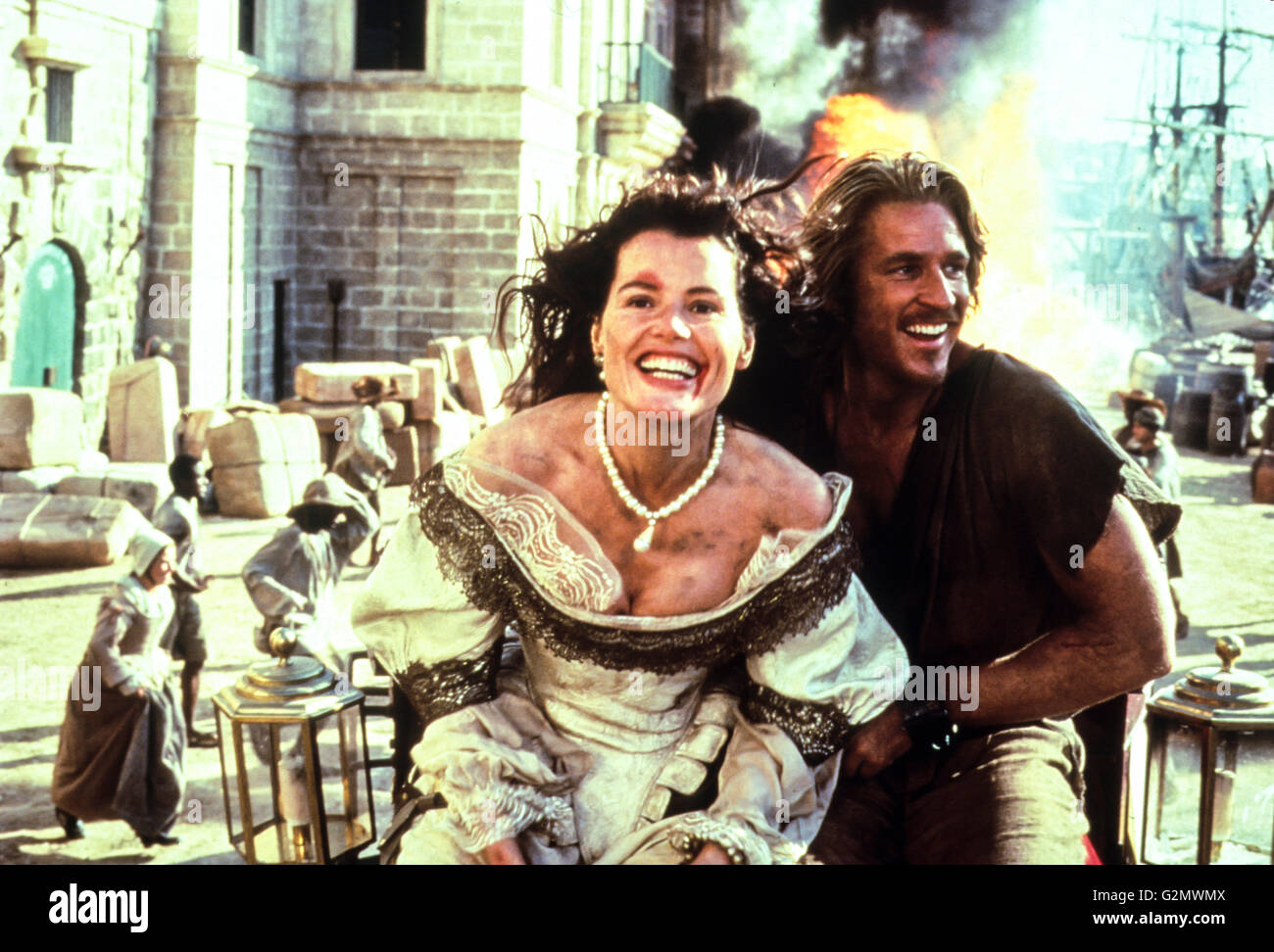 Geena pagina davis,Matthew Modine,tagliagole isola Foto Stock