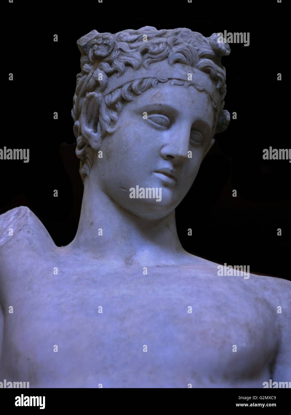 Satiro. Copia romana di un originale greco da parte dello scultore Prassitele di circa 360 BC Foto Stock