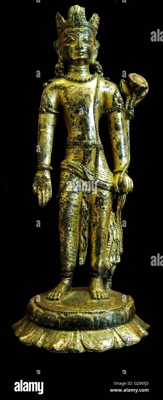 Il Bodhisattva Avalokiteshvara xviii secolo D.C. Bodhisattvas sono esseri illuminati. Foto Stock