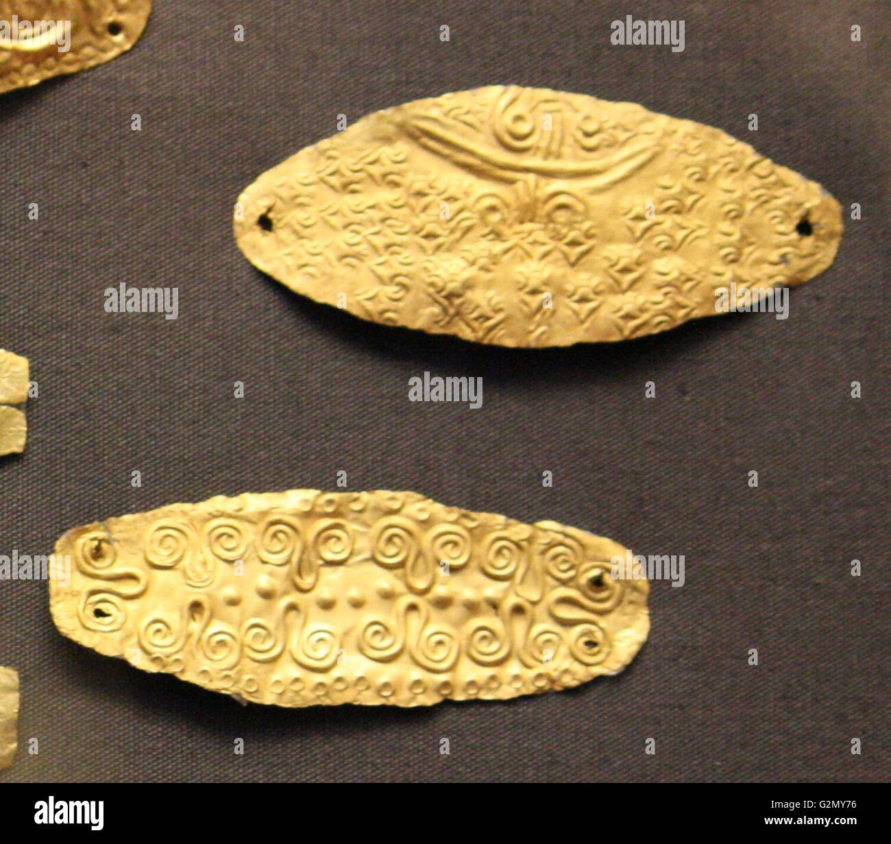 Boccaglio in oro per una nobile greca di sepoltura. V secolo A.C. Foto Stock