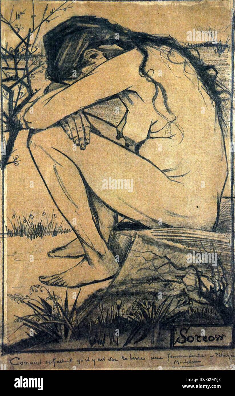 Dipinto dal famoso artista olandese Vincent Van Gogh (30 marzo 1853 - 29 luglio 1890), il lavoro intitolato "orrow'. Dipinto nel 1882. Foto Stock