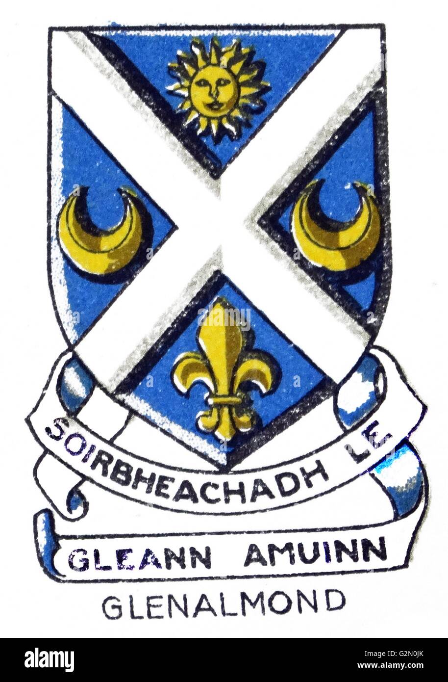 Emblema di Glenalmond College di Perth, Perth and Kinross, Scozia Foto Stock