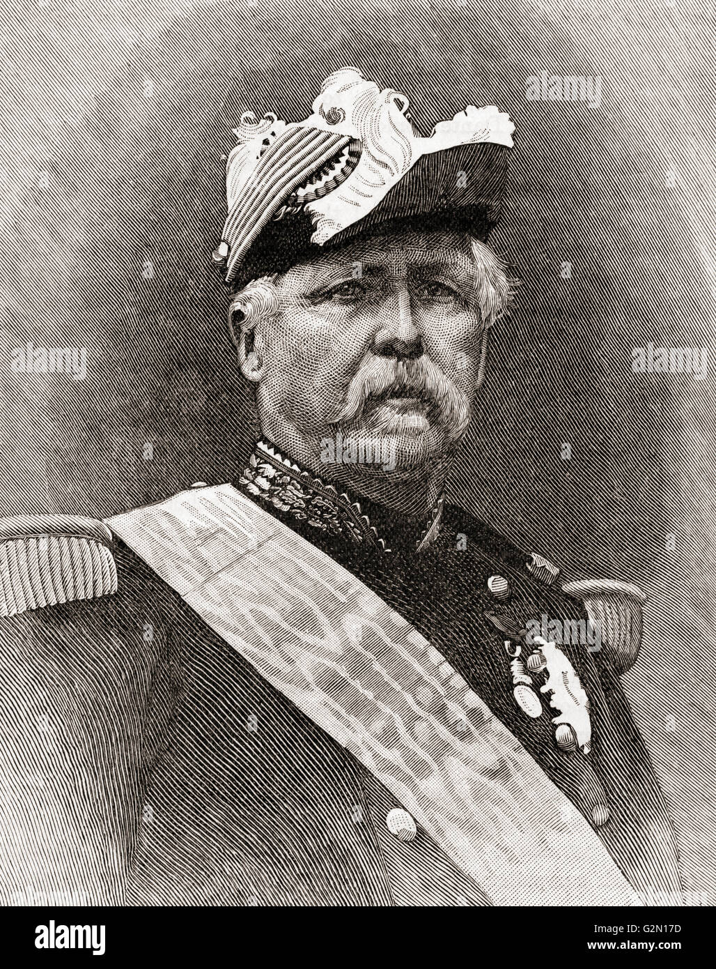 Il maresciallo Marie Esme Patrice Maurice, Conte di Mac Mahon, duca di Magenta, 1808 - 1893. Generale Francese, politico e il Maresciallo di Francia. Foto Stock