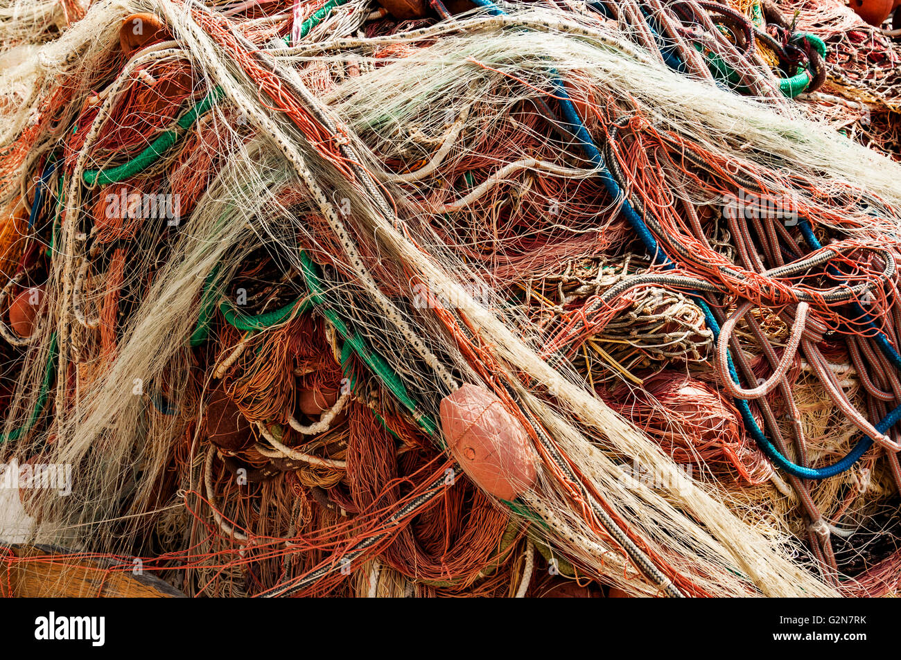 Pesca colorata net Foto Stock