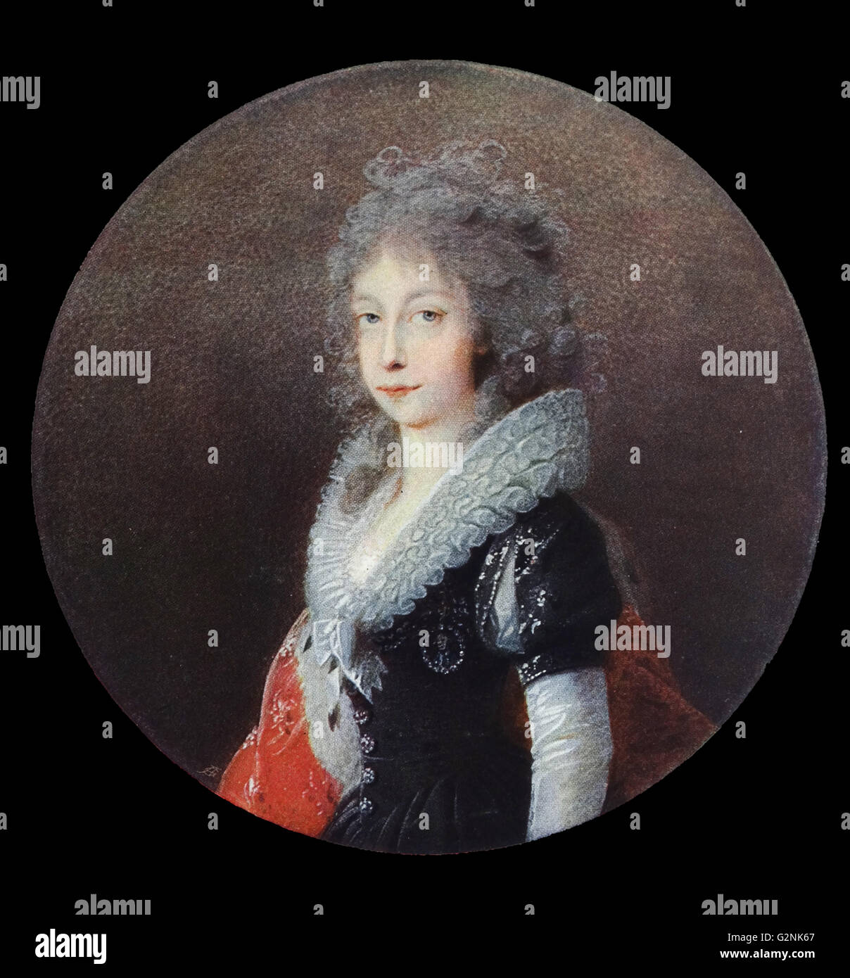 L'Imperatrice Maria Theresia, (1717-1789) seconda moglie dell'Imperatore Francesco 1 dell'Austria da Heinrich Friedrich Fuger (1751-1818) Tedesco ritratto storico e pittore. Foto Stock