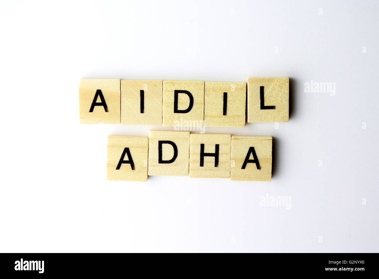 Eid al-Adha, chiamata anche "festa acrifice', è la seconda delle due feste Musulmane celebrato in tutto il mondo ogni anno Foto Stock