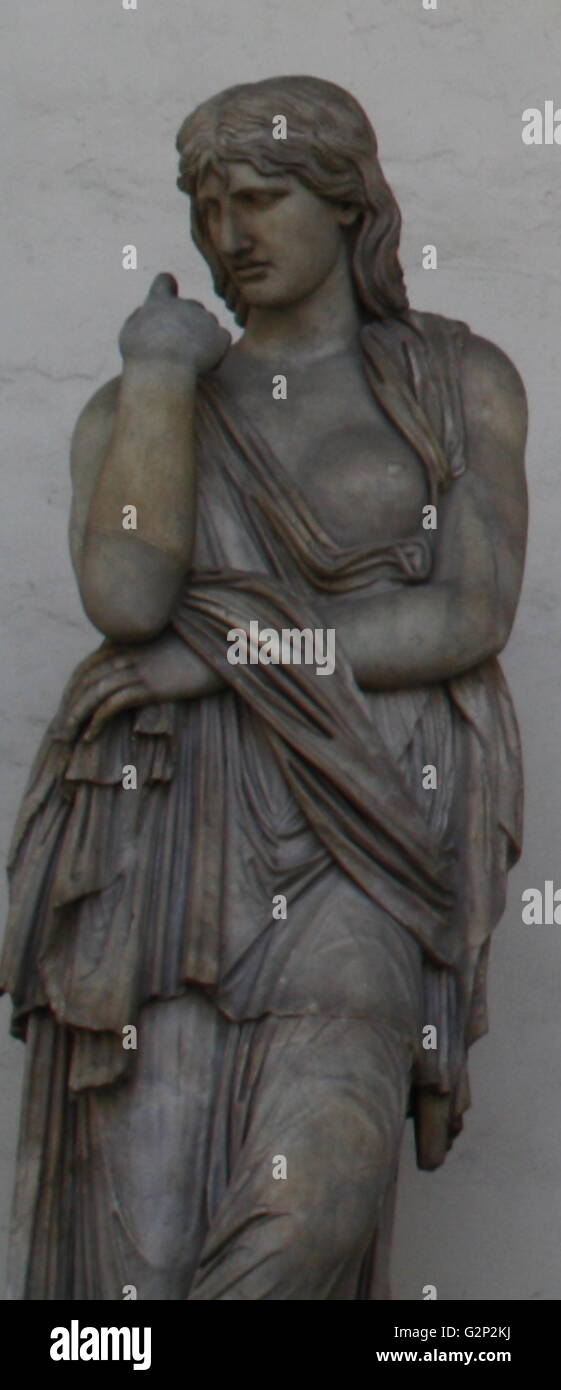 Romano scultura in marmo di donna 'Sabine' dall'epoca di Traiano. Inizio del II secolo D.C., ma subì importanti restauri moderni. Attualmente detenuti nella Loggia della Signoria di Firenze (Italia). Foto Stock