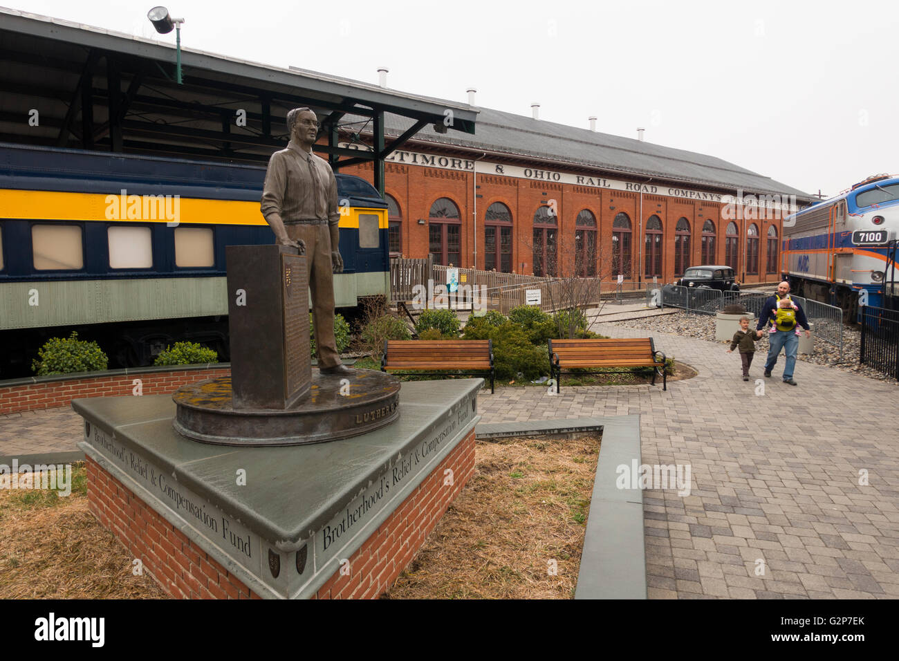 B & O Railroad Museum in Baltimore Maryland MD Foto Stock