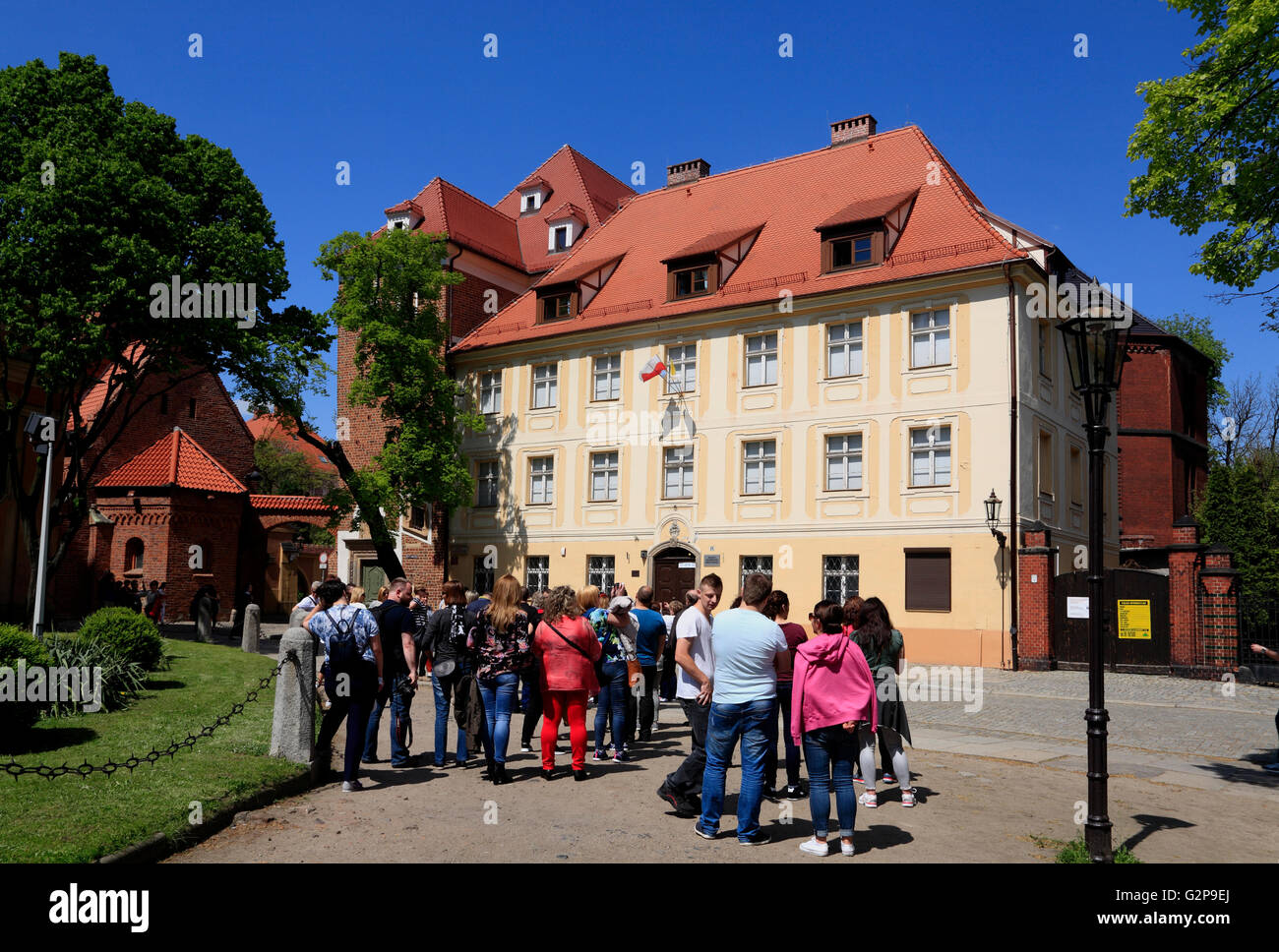 Cattedrale isola, Wroclaw, Slesia, Polonia, Europa Foto Stock
