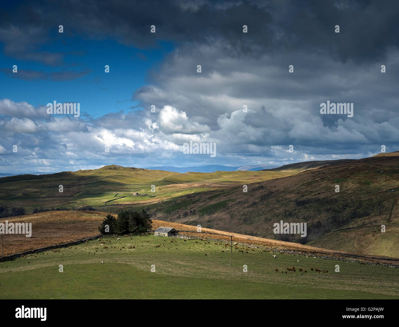 Cumbria, Regno Unito, attraverso il North Pennines vicino a Chorley Foto Stock