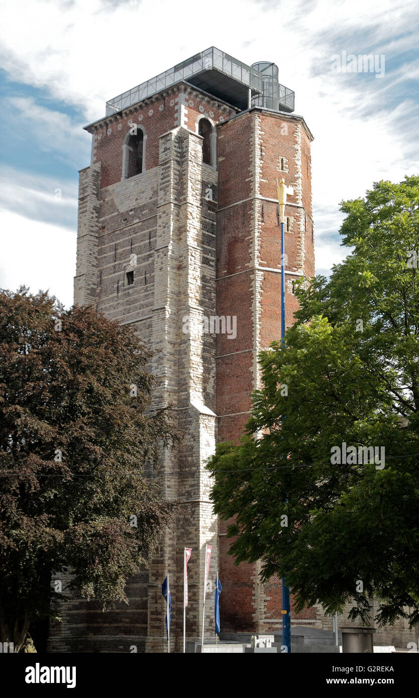 La Abdij o Abbazia di Sint Truiden,(o l Abbazia di San Trudo), un ex abbazia benedettina, Sint Truiden, Limburg, Belgio. Foto Stock