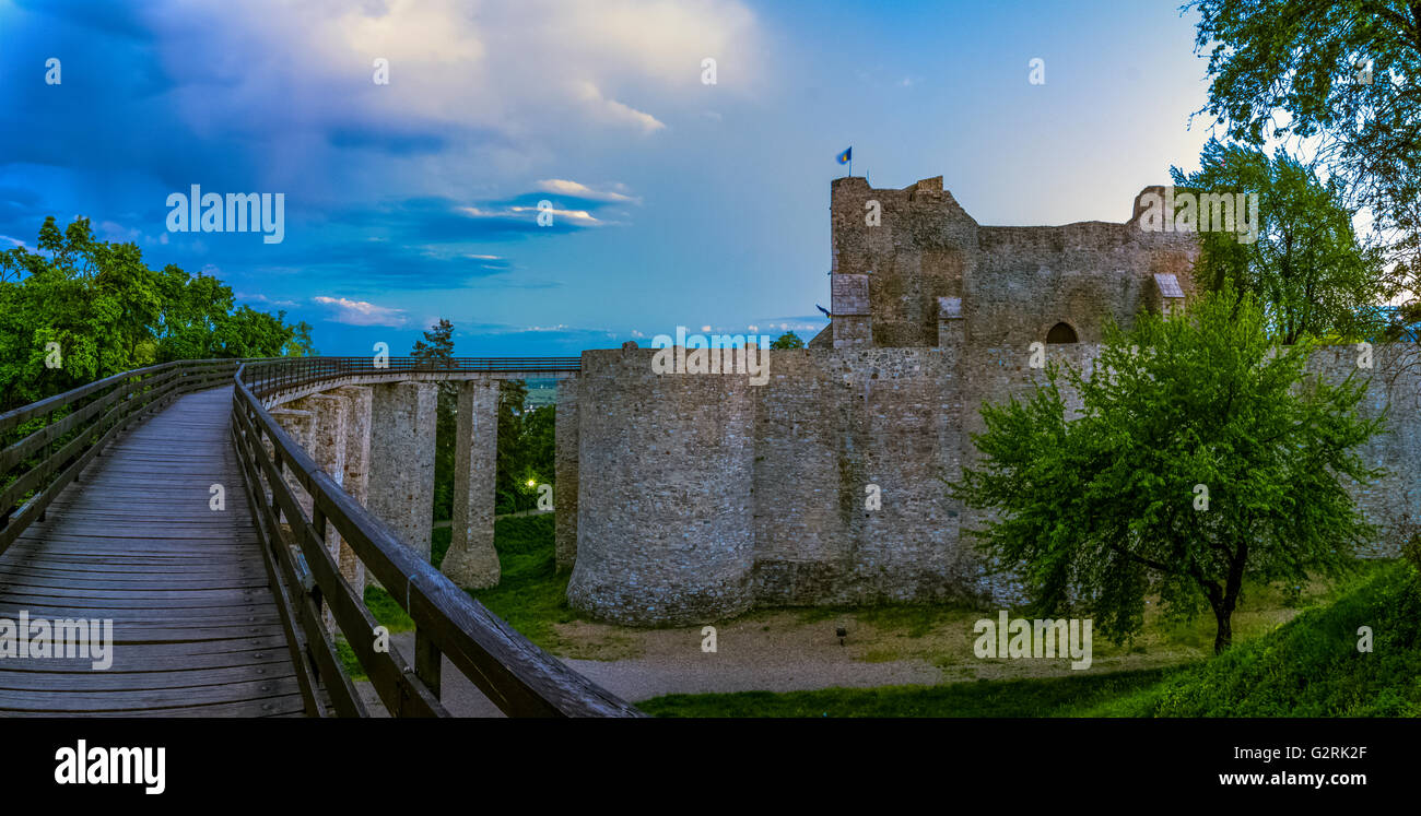 Fortezza di Neamt, Romania Foto Stock