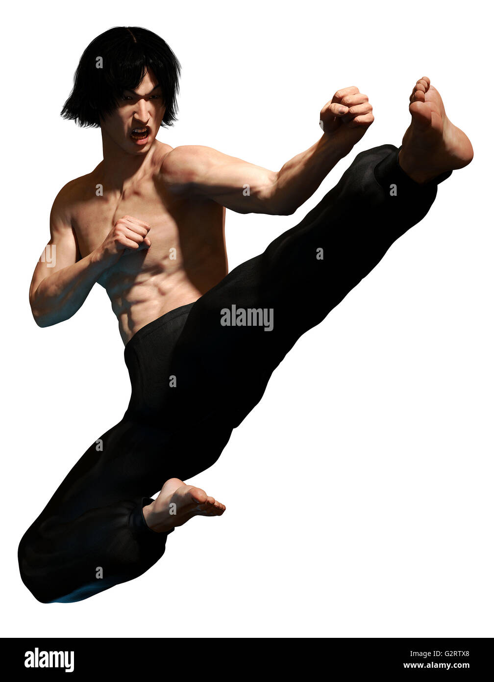 Kung Fu arti marziali Foto Stock