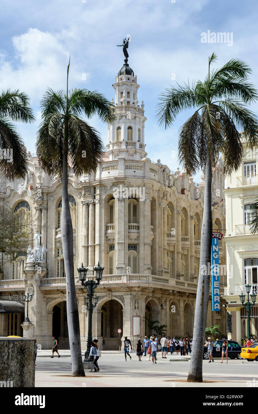 Gran Teatro de La Habana Alicia Alonso, Parque Central, Havana, Cuba Foto Stock