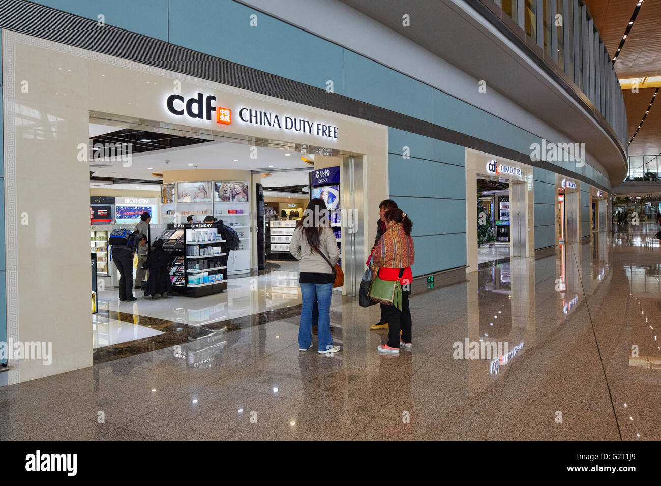 Cina Duty Free store, dall'Aeroporto Internazionale di Kunming, Yunnan, Cina Foto Stock