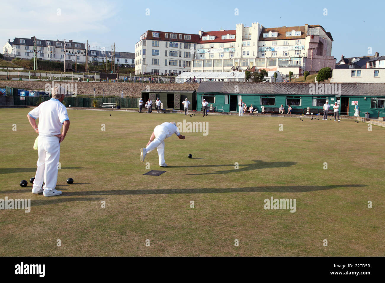 Bowl giocato Foto Stock
