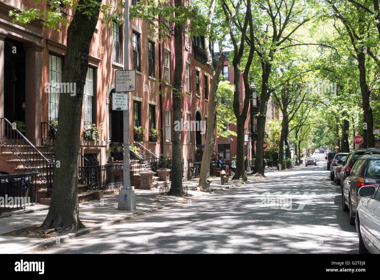 Brooklyn Heights Neighborhood, Brooklyn, New York, Stati Uniti d'America Foto Stock