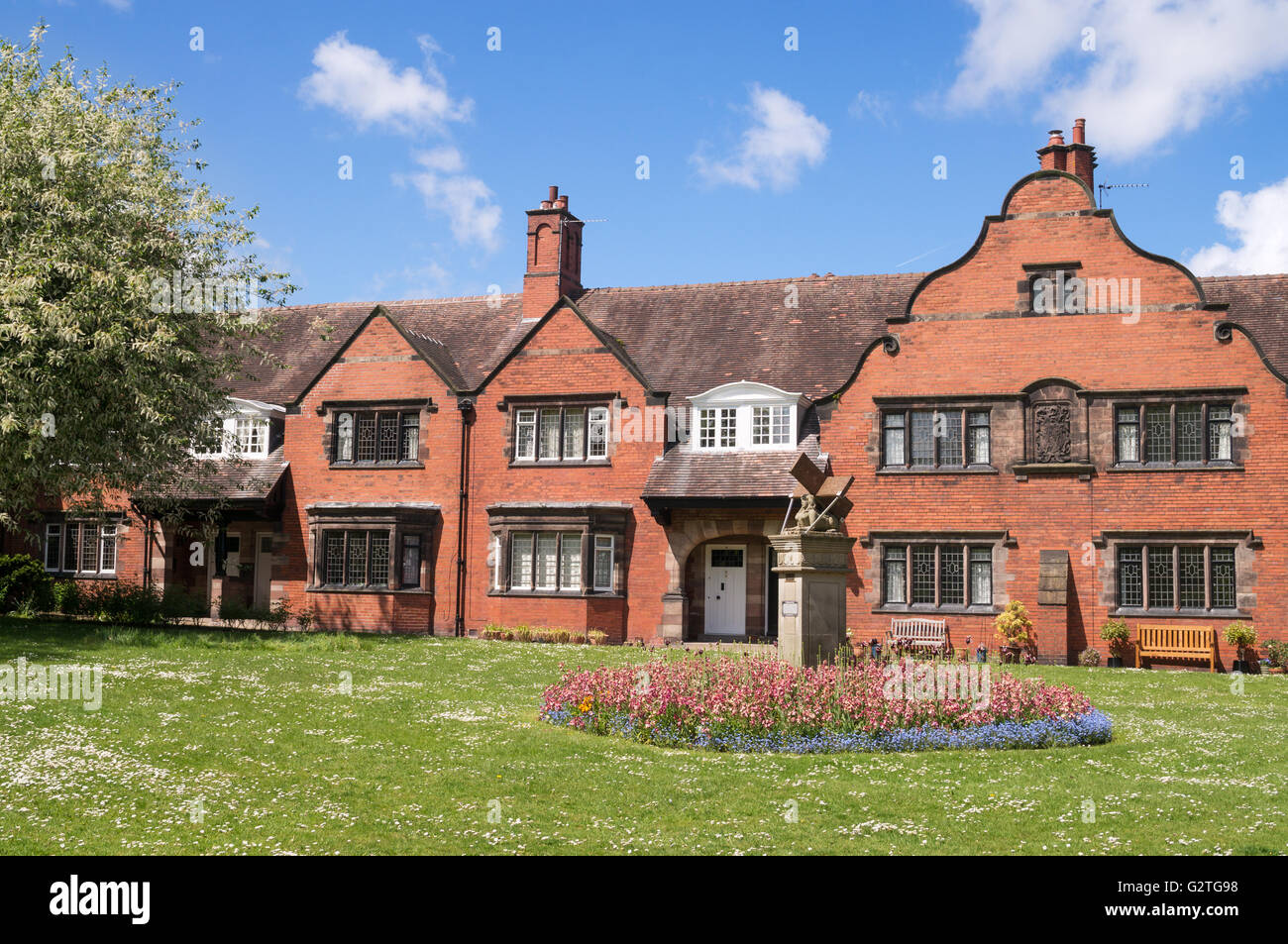 Case su Bath Street Port Sunlight , Merseyside, England, Regno Unito Foto Stock