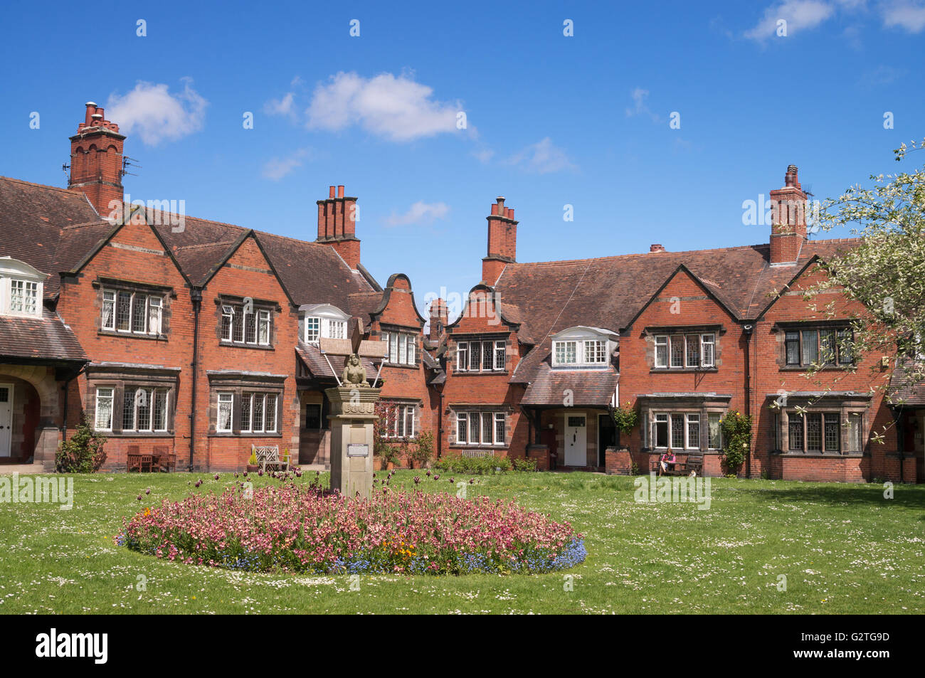Case su Bath Street Port Sunlight , Merseyside, England, Regno Unito Foto Stock