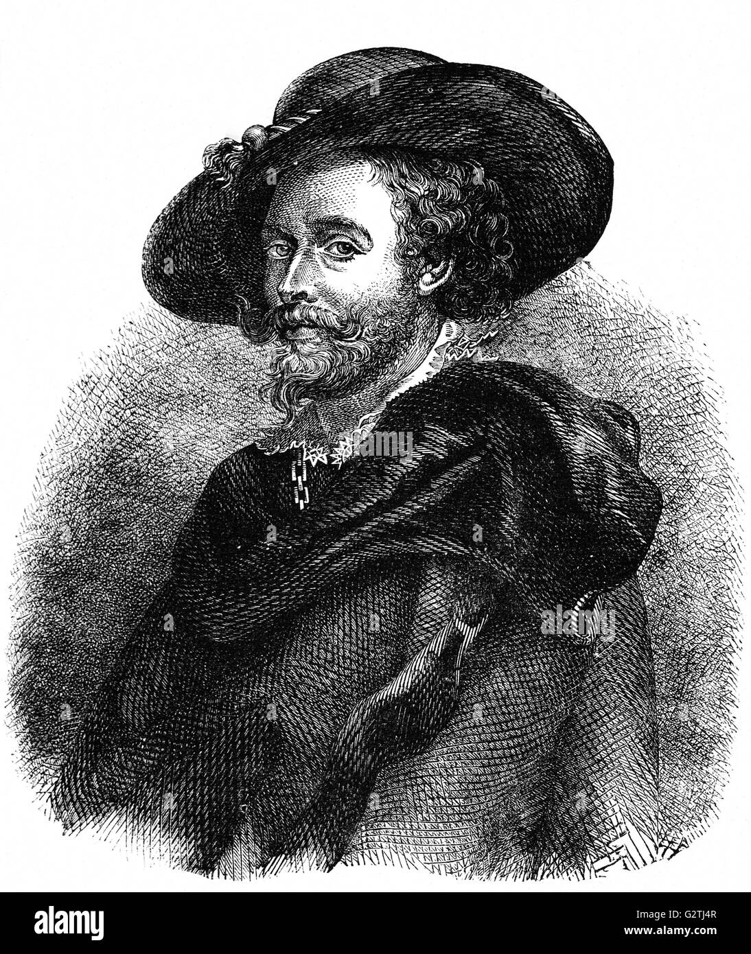Sir Peter Paul Rubens è stato una Fiamminga pittore barocco del XVII secolo. Un fautore di una stravagante stile barocco che ha sottolineato il movimento, il colore, e sensualità. Foto Stock