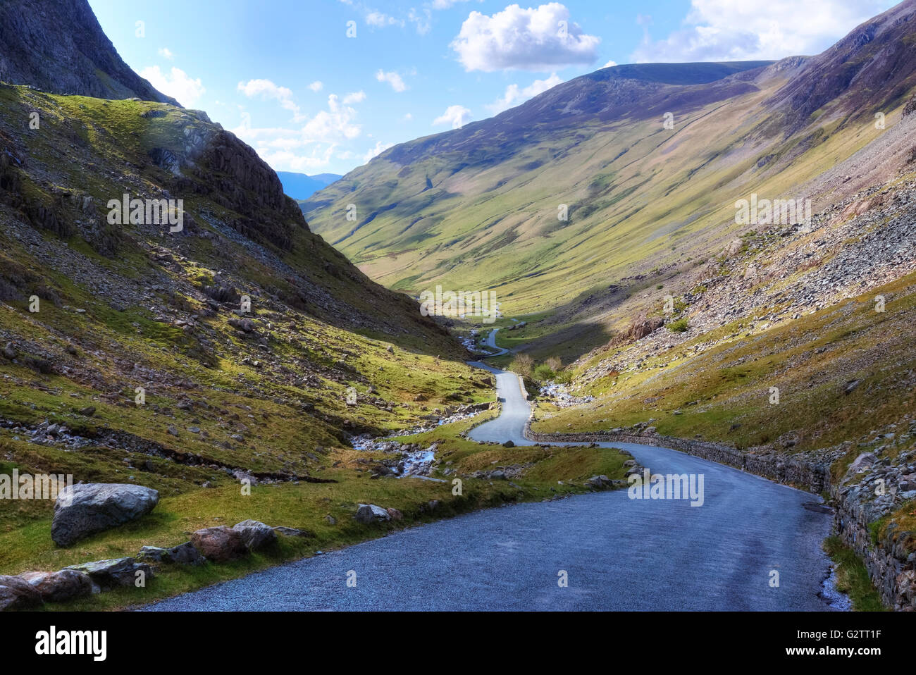 Honister Pass, Lake District, Cumbria, England, Regno Unito Foto Stock
