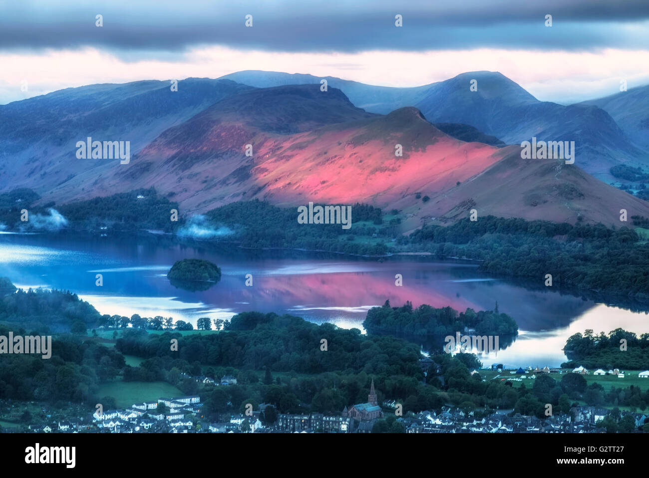 Keswick, Derwentwater, Lake District, Cumbria, England, Regno Unito Foto Stock