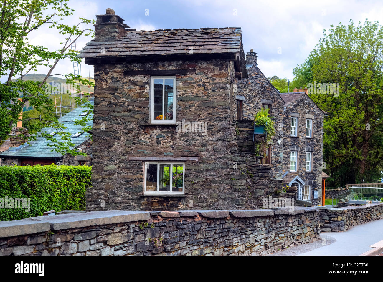 Ambleside, Bridge House, Lake District, Cumbria, England, Regno Unito Foto Stock
