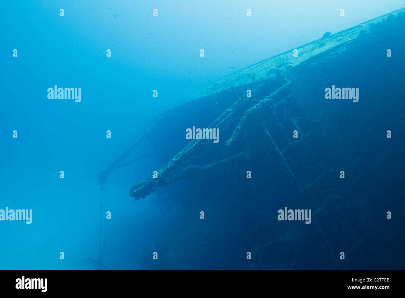 La Hilma Hooker è un naufragio nel mar dei Caraibi circa Bonaire. Foto V.D. Foto Stock