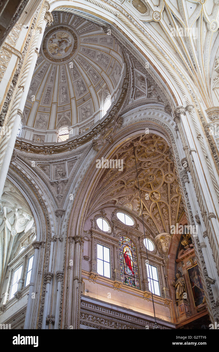 Spagna, Andalusia Cordoba, la Capilla Mayor della Cattedrale Mezquita. Foto Stock