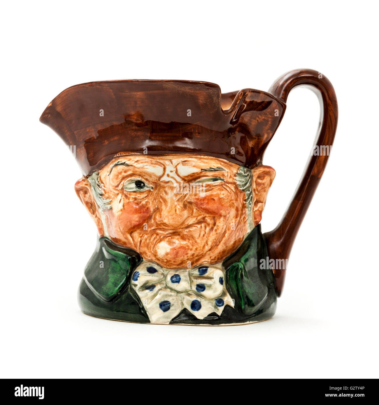 Vintage Royal Doulton "Vecchio Charley' (D5420) carattere / Toby brocca dai primi anni quaranta progettata da Charles Noke. Foto Stock